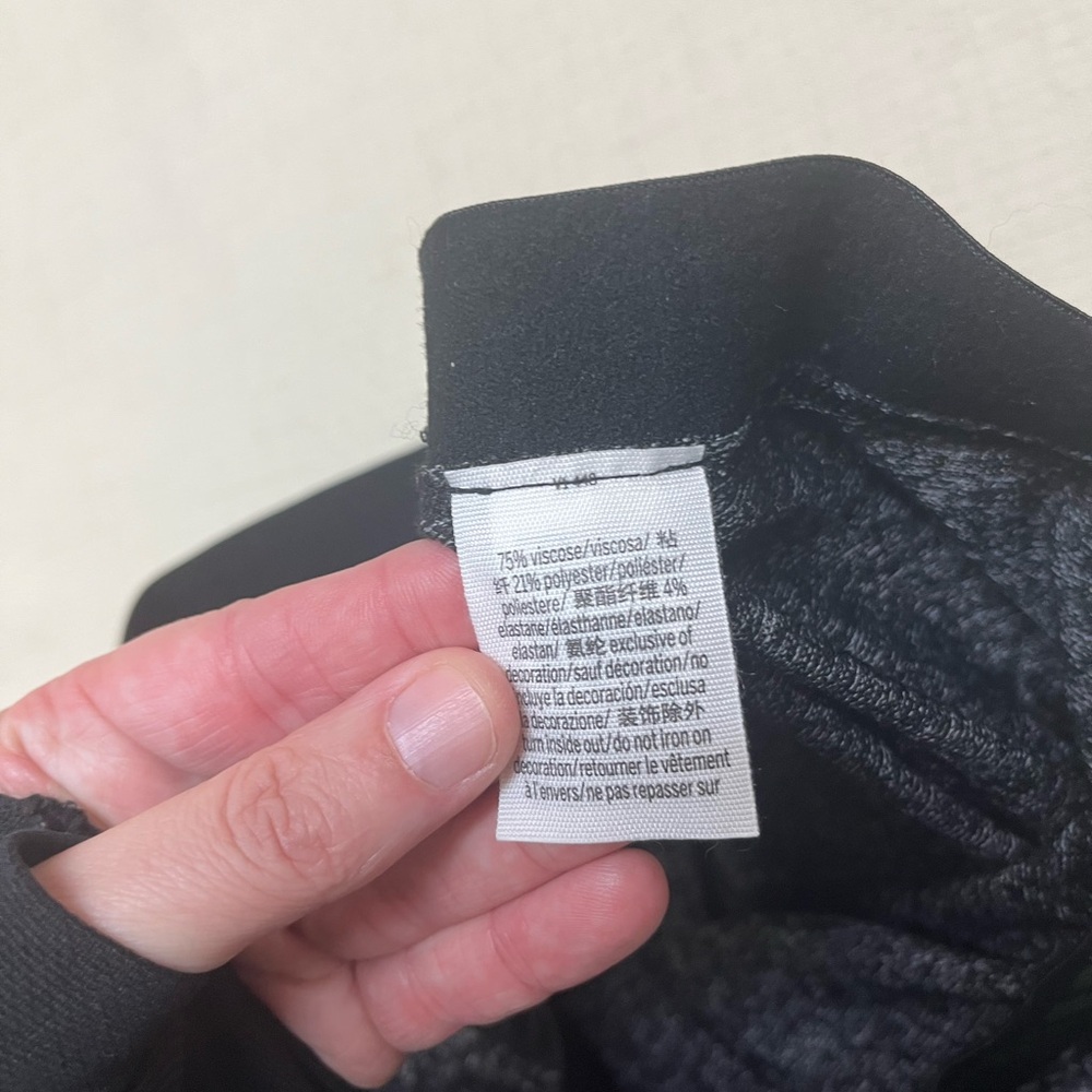 VS Pink L heathered black cozy PJ leggings - Picture 6 of 15